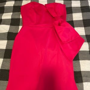 Oversized bow evening gown